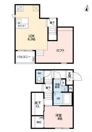 CB新宮ラシュレの物件間取画像